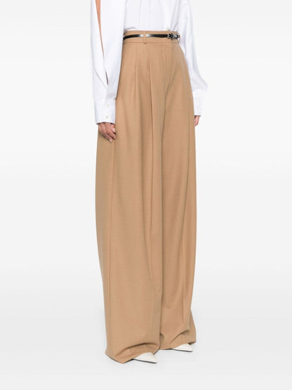 Wool wide-leg trousers