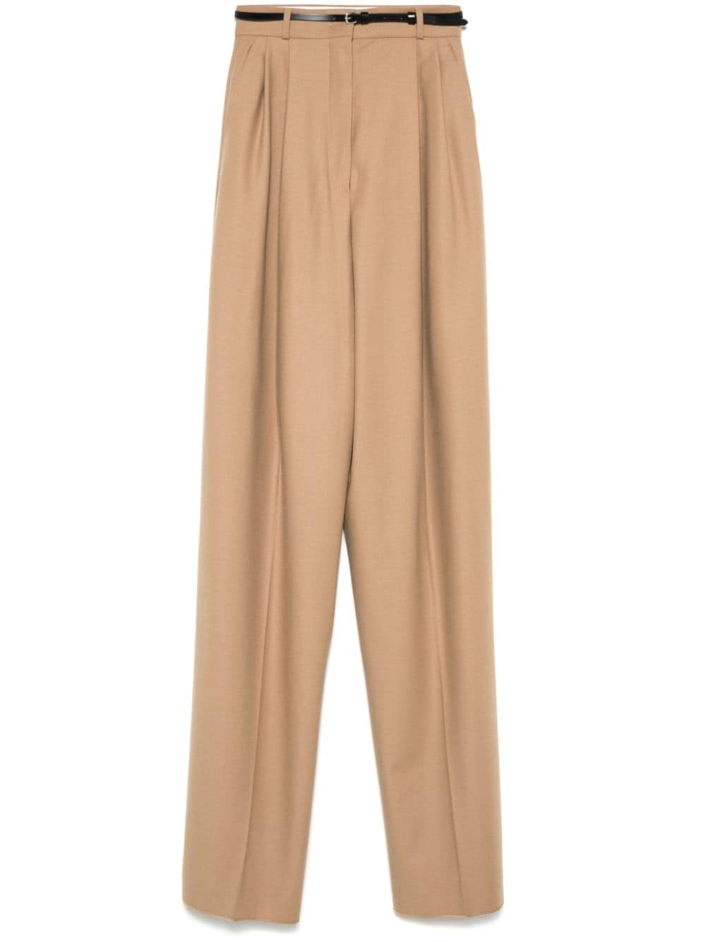 Wool wide-leg trousers