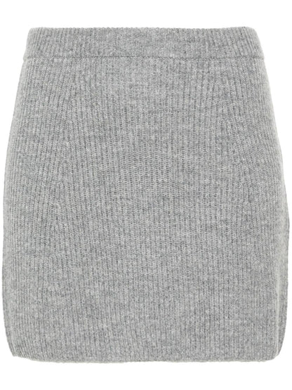 Wool knitted skirt