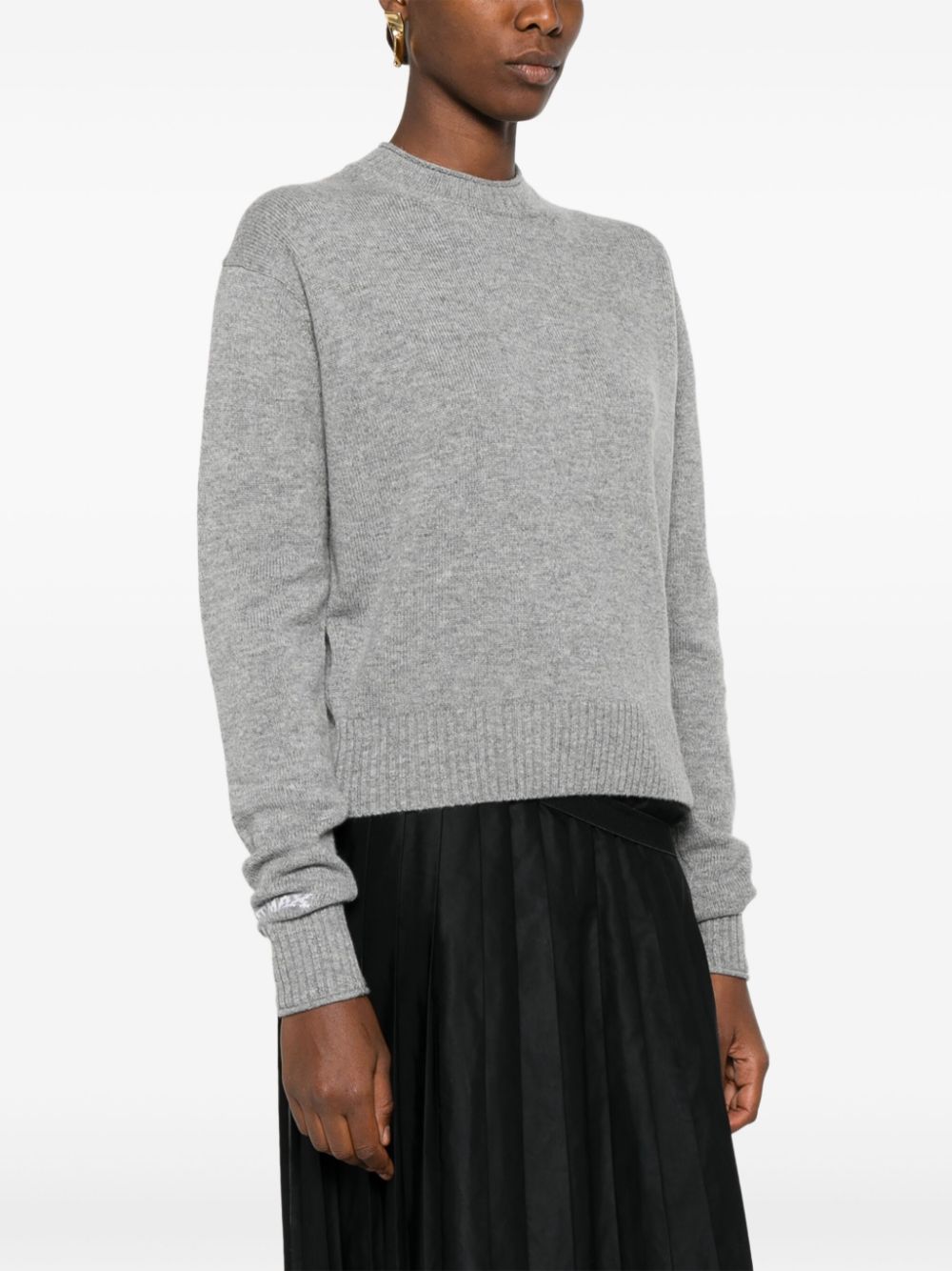 Wool crewneck sweater