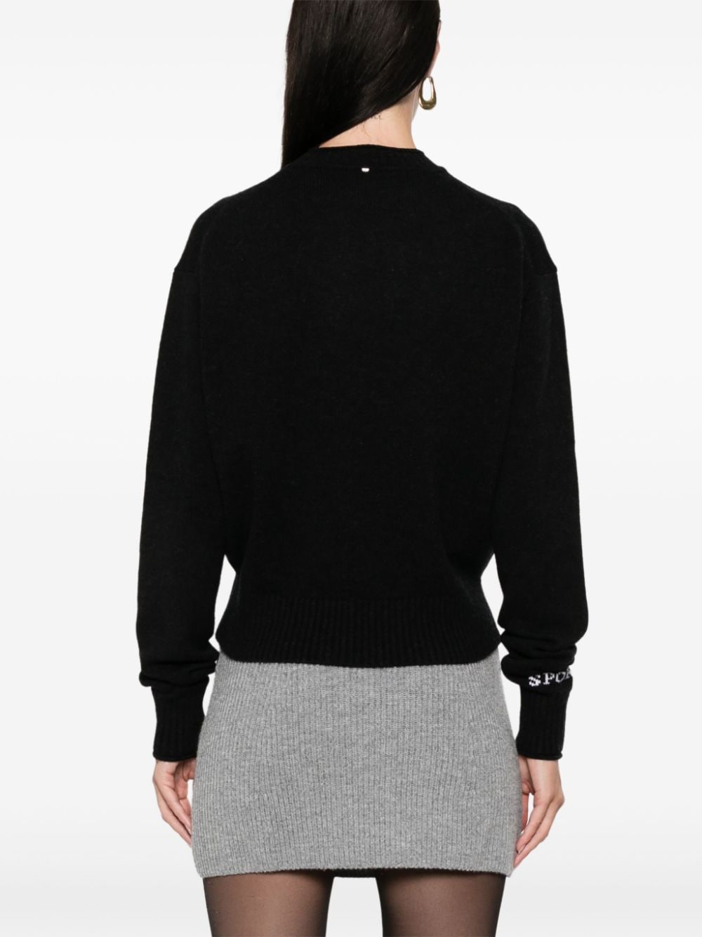 Wool crewneck sweater