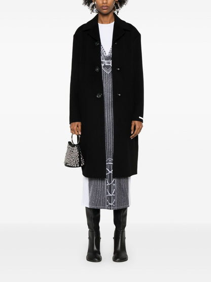 Wool midi coat