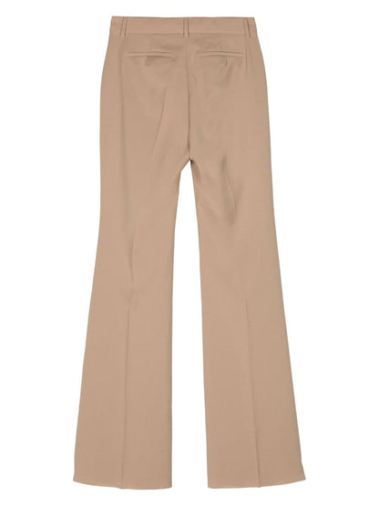 Wool flared trousers