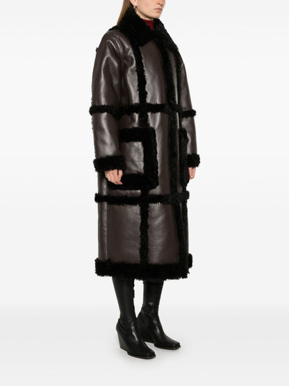 Patrice faux leather coat