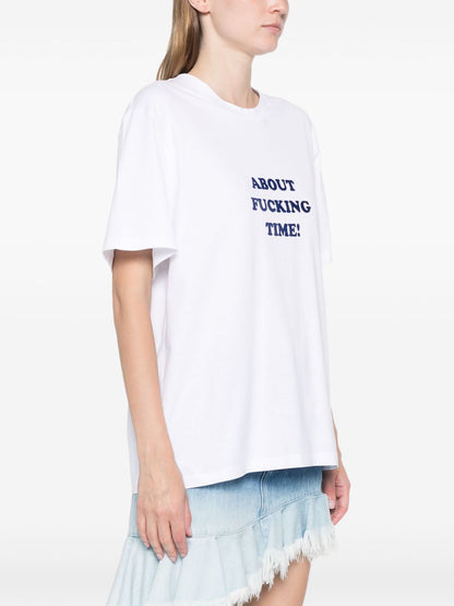 About time cotton t-shirt