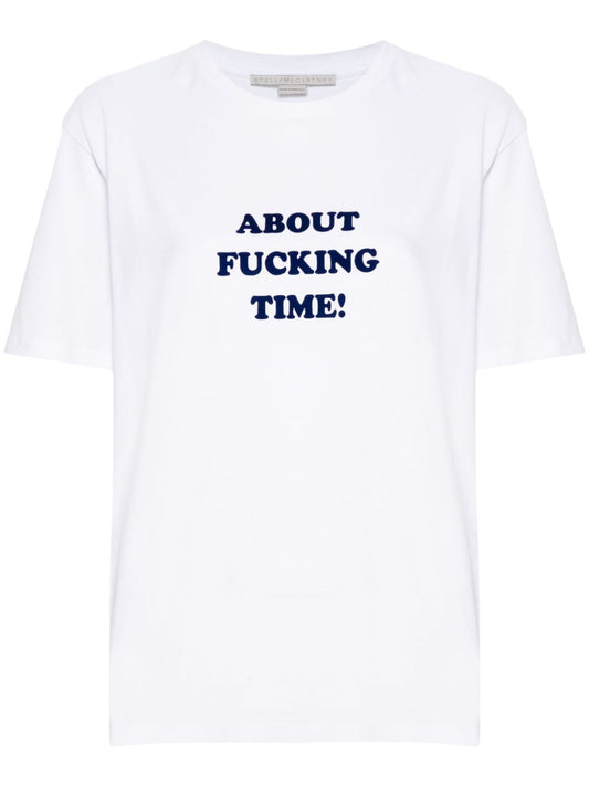 About time cotton t-shirt