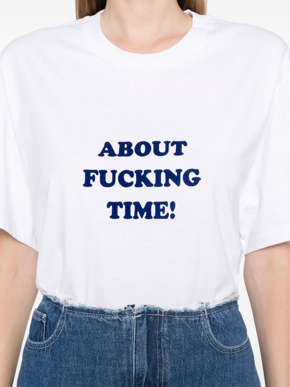 About time cotton t-shirt