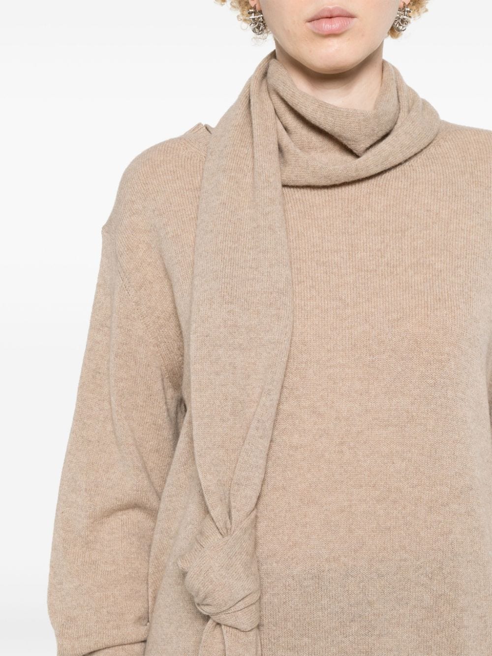 Cashmere scarf jumper