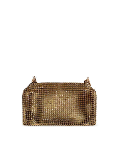 Falabella crystal mesh clutch