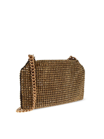 Falabella crystal mesh clutch