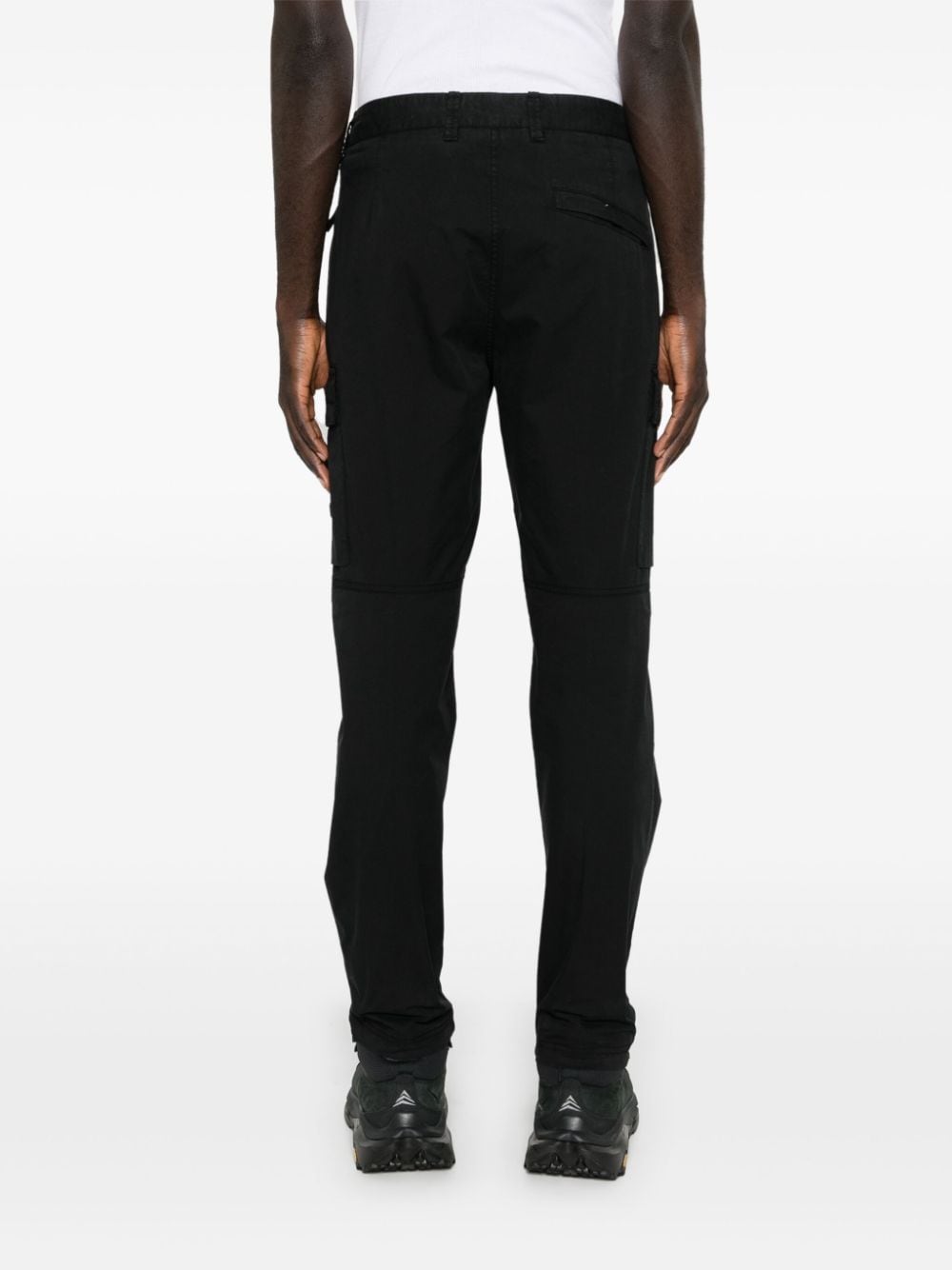 Logo cotton cargo trousers