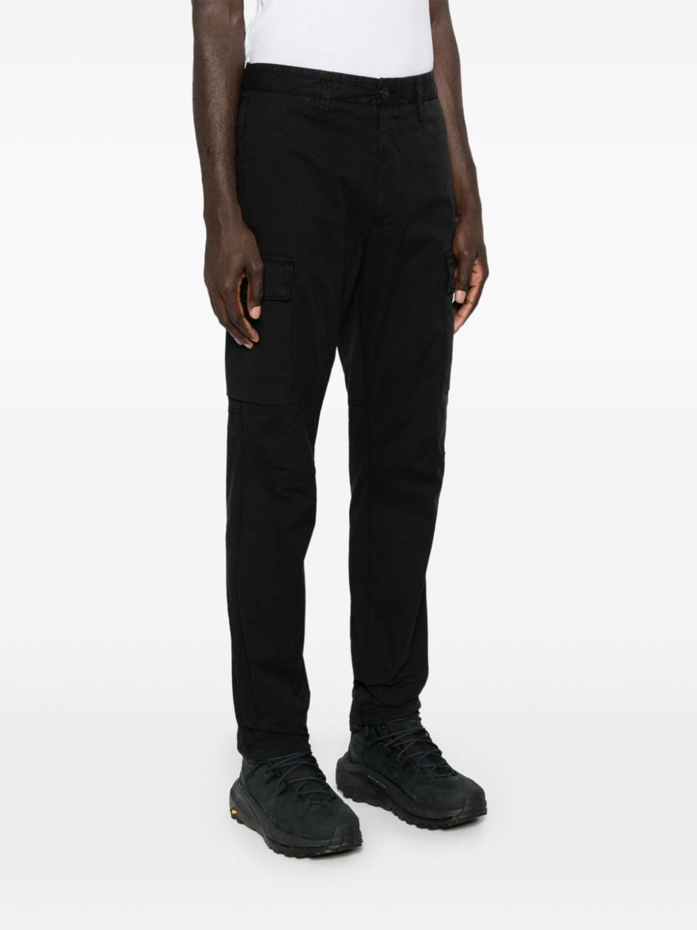 Logo cotton cargo trousers