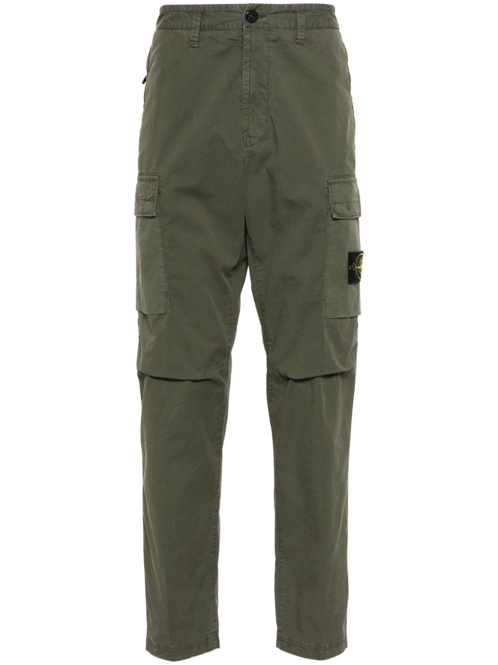 Logo cotton cargo trousers