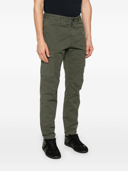 Logo cotton cargo trousers