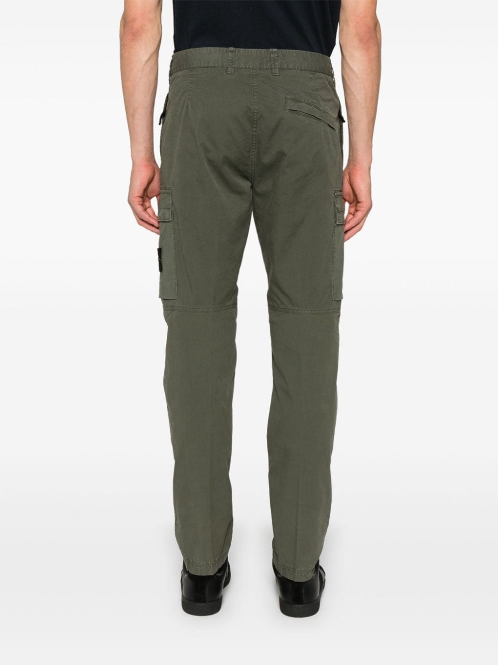 Logo cotton cargo trousers