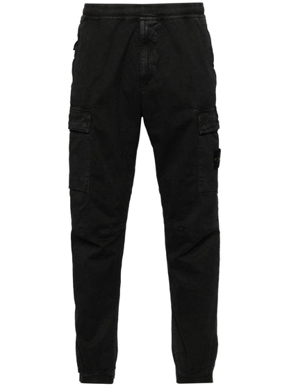 Logo cotton cargo trousers