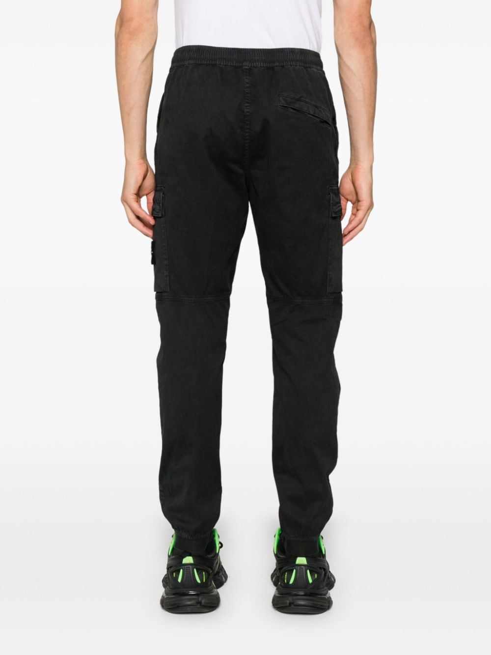 Logo cotton cargo trousers