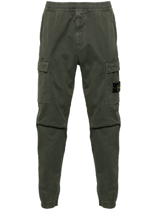 Logo cotton cargo trousers