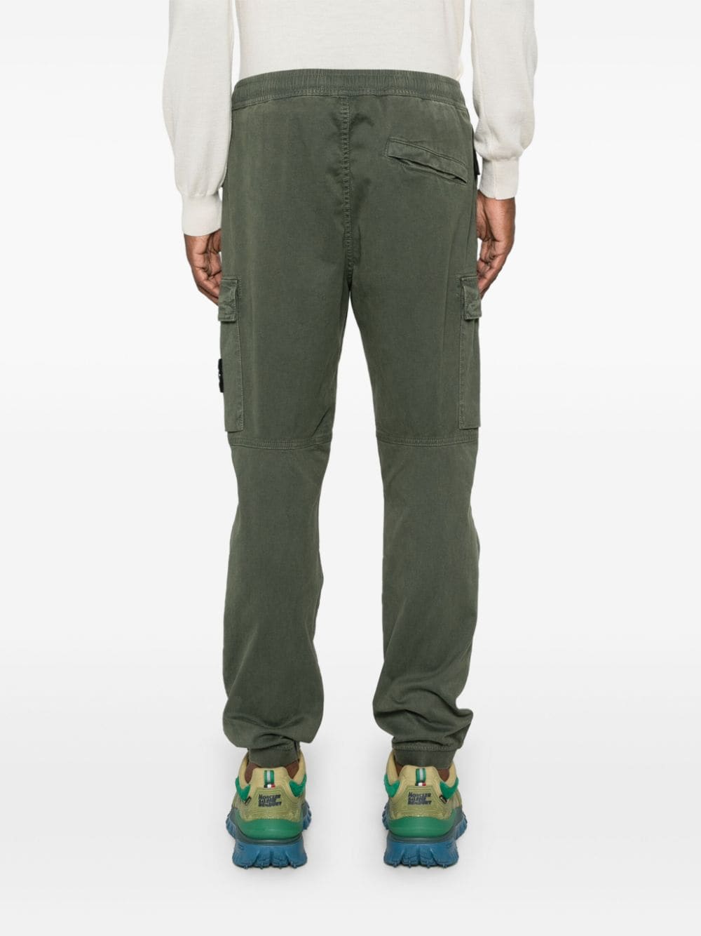 Logo cotton cargo trousers