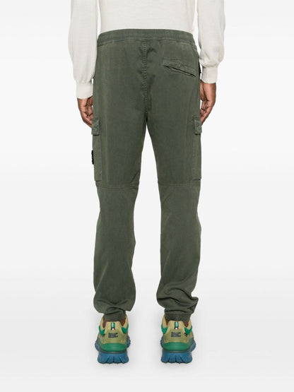 Logo cotton cargo trousers