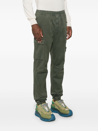 Logo cotton cargo trousers