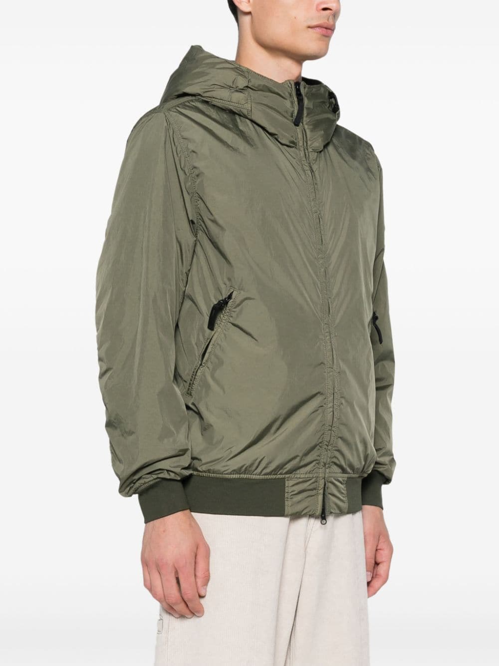 Nylon zipped jacket