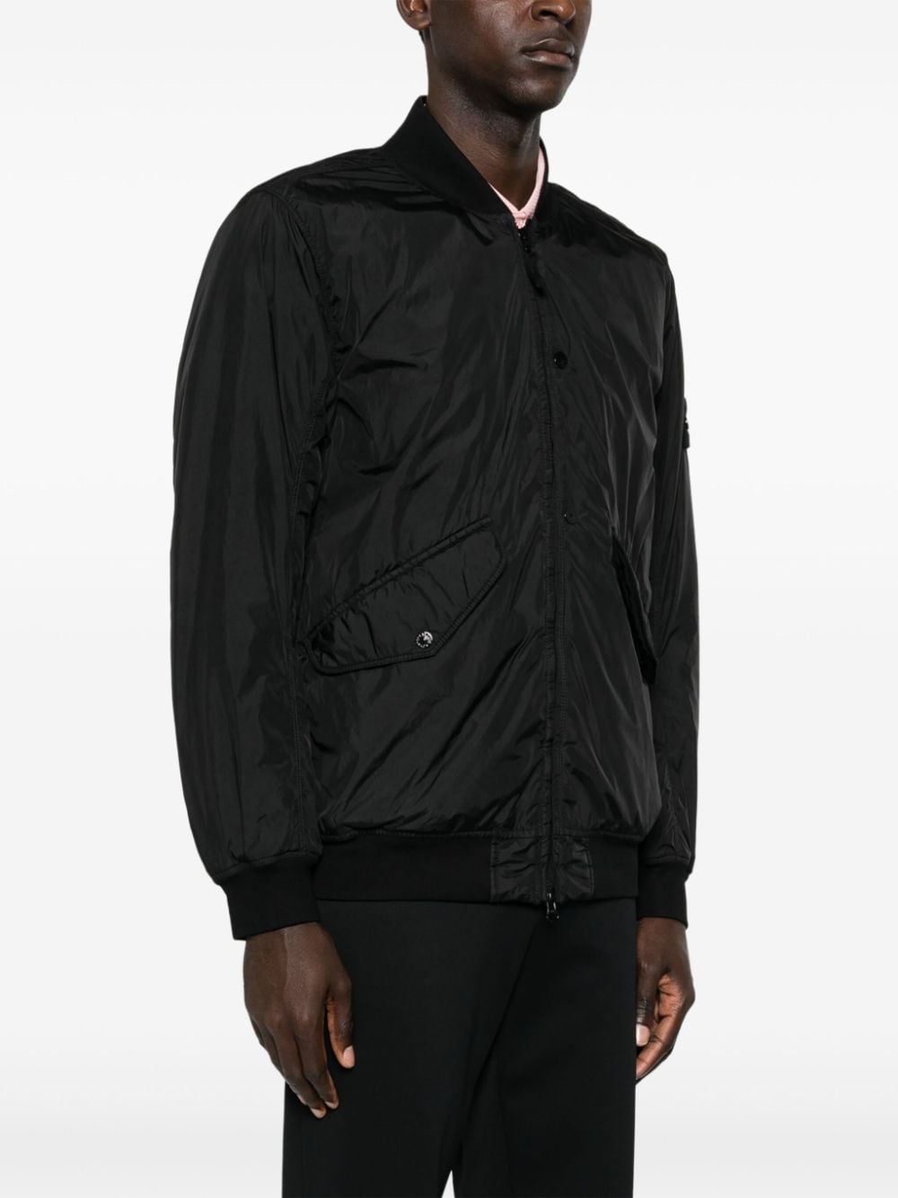 Nylon bomber jacket