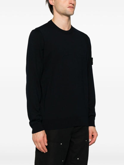 Wool crewneck sweater