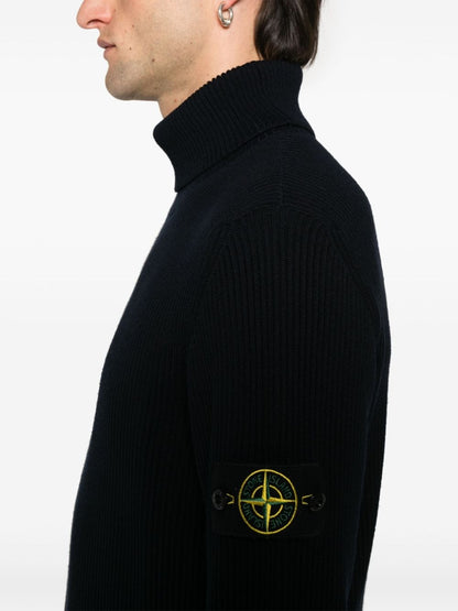 Wool high-neck sweater