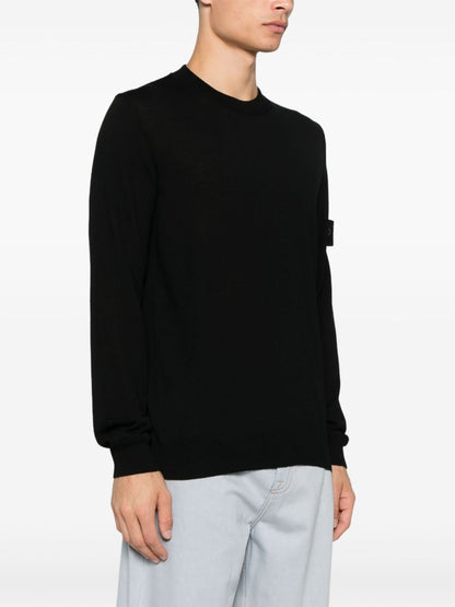 Wool crewneck sweater