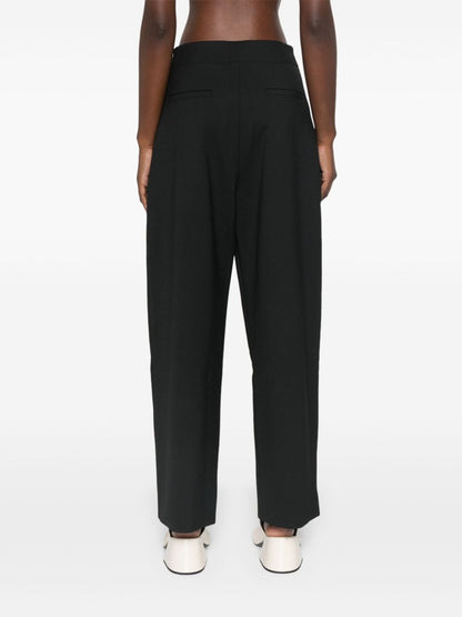 Wide leg cropped trousers