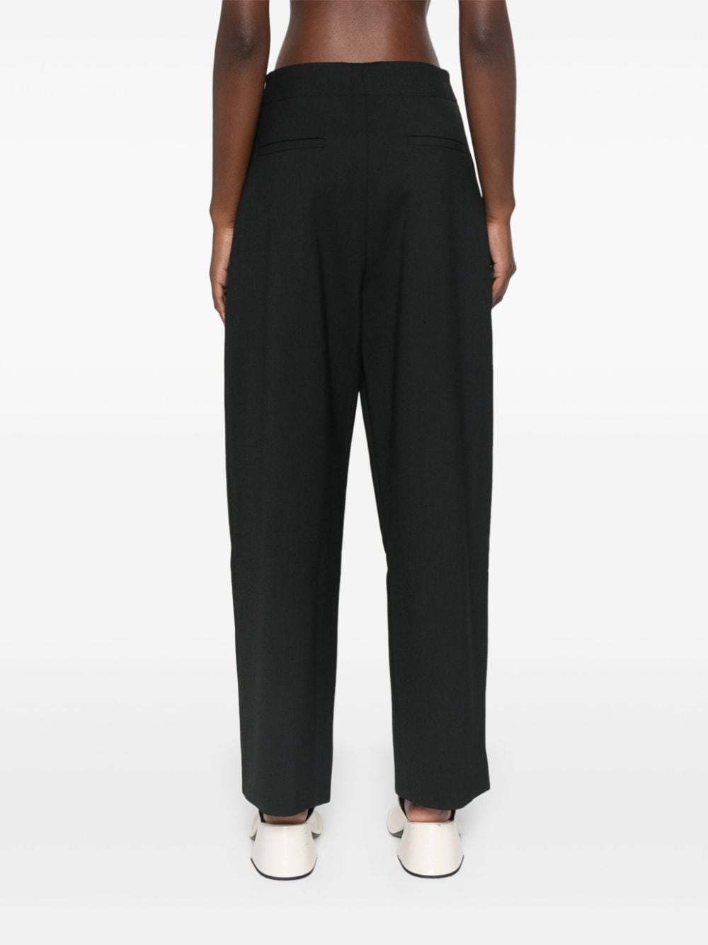 Wide leg cropped trousers