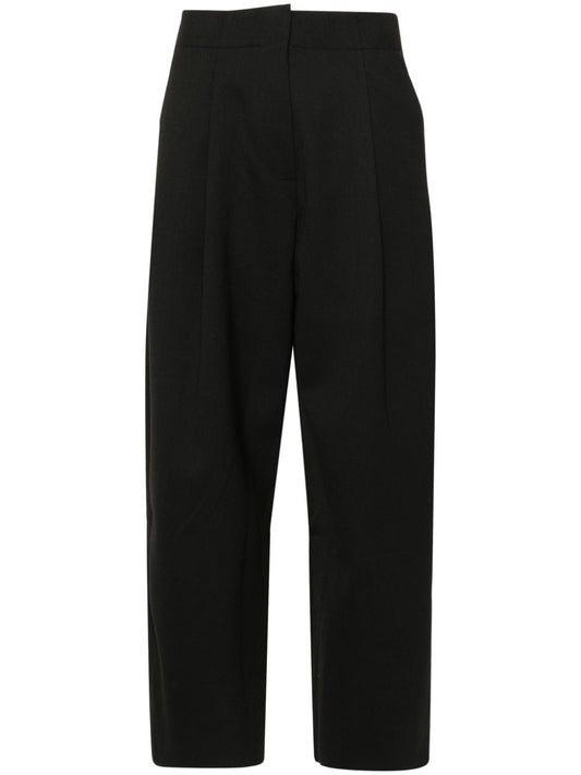 Wide leg cropped trousers