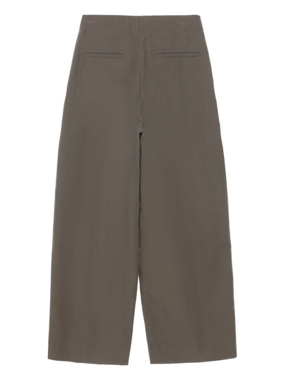 Wide leg cropped trousers