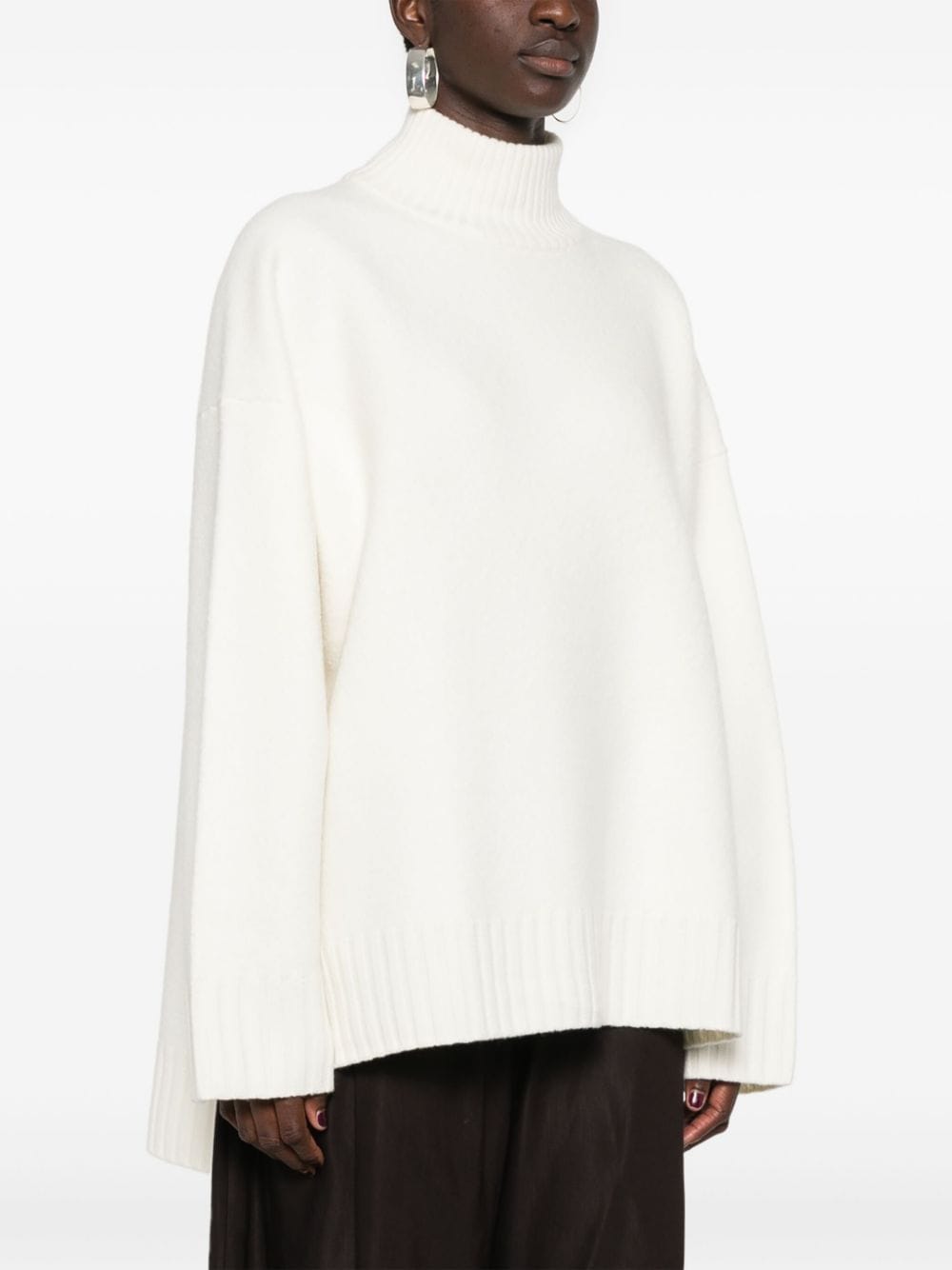 Wool rocllneck sweater