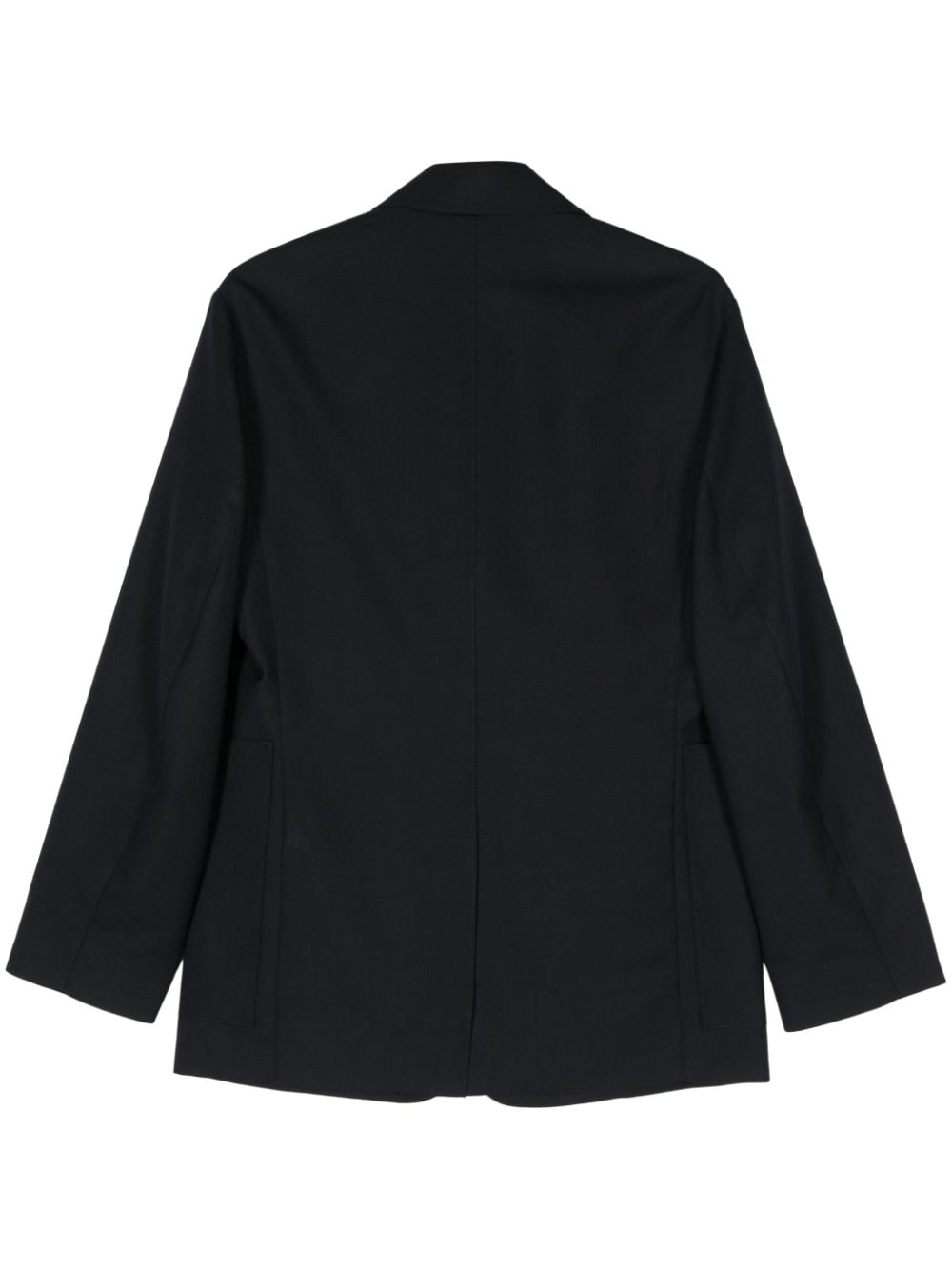 Wool single-breasted blazer jacket