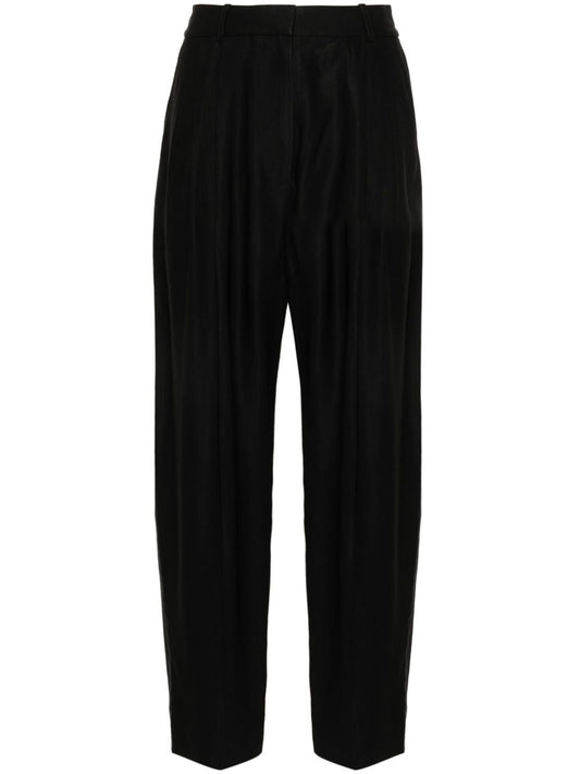 Wool wide leg trousers