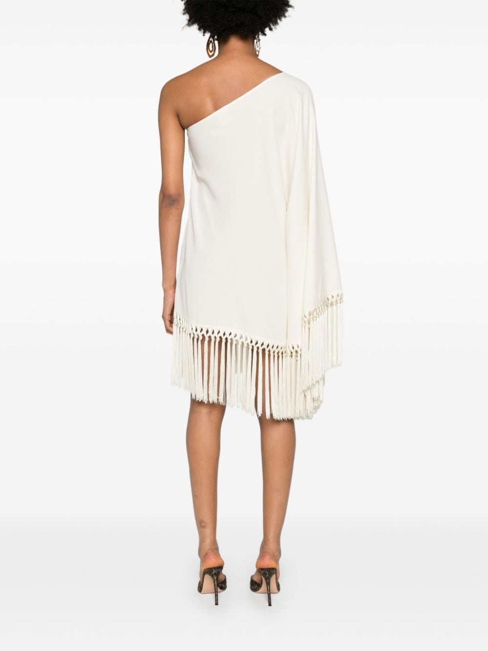 Piccolo arno fringed short dress