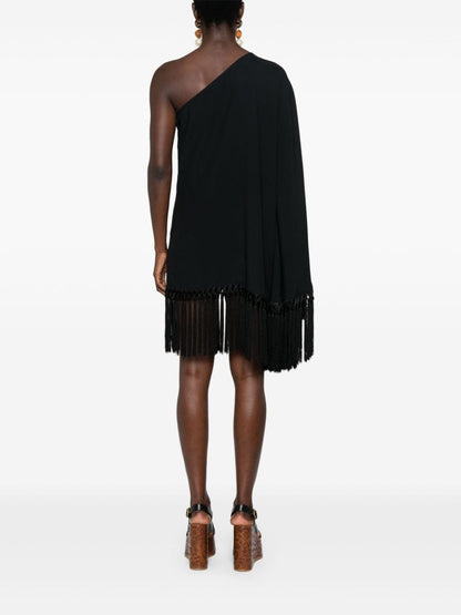 Piccolo arno fringed short dress