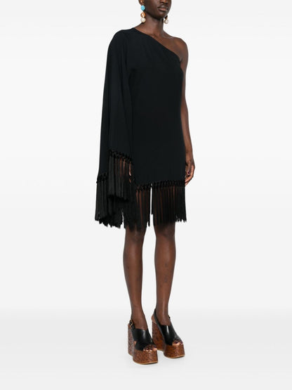 Piccolo arno fringed short dress