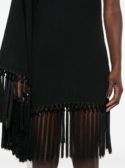 Piccolo arno fringed short dress