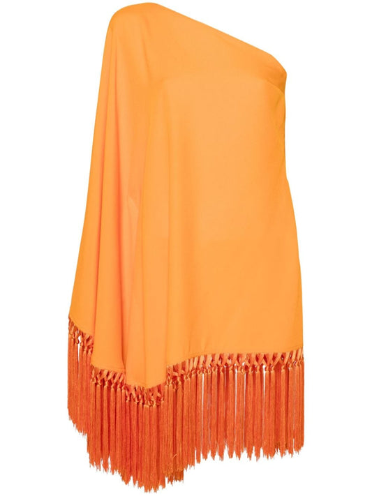 Piccolo arno fringed short dress