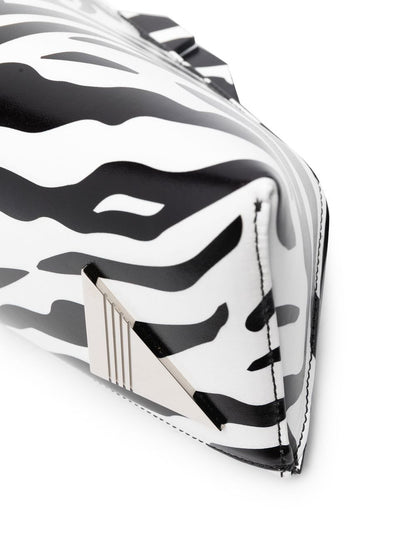 8.30 pm zebra print leather clutch