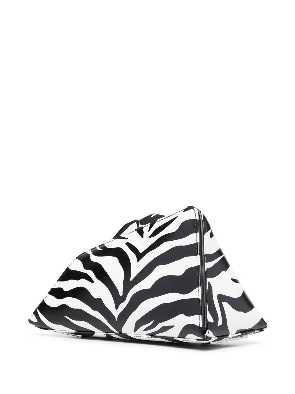 8.30 pm zebra print leather clutch