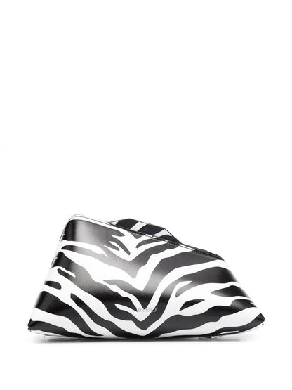 8.30 pm zebra print leather clutch