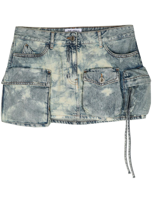 Fay denim cotton mini skirt