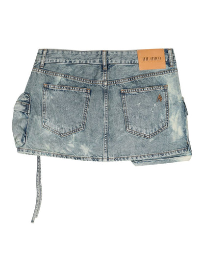 Fay denim cotton mini skirt