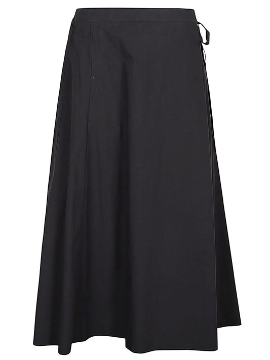 Fleur cotton midi skirt