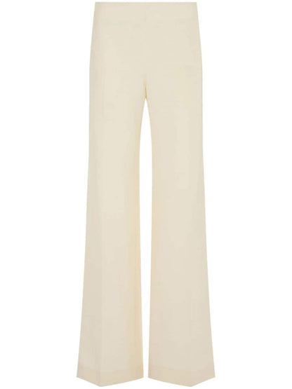 Foulard wool and silk trousers