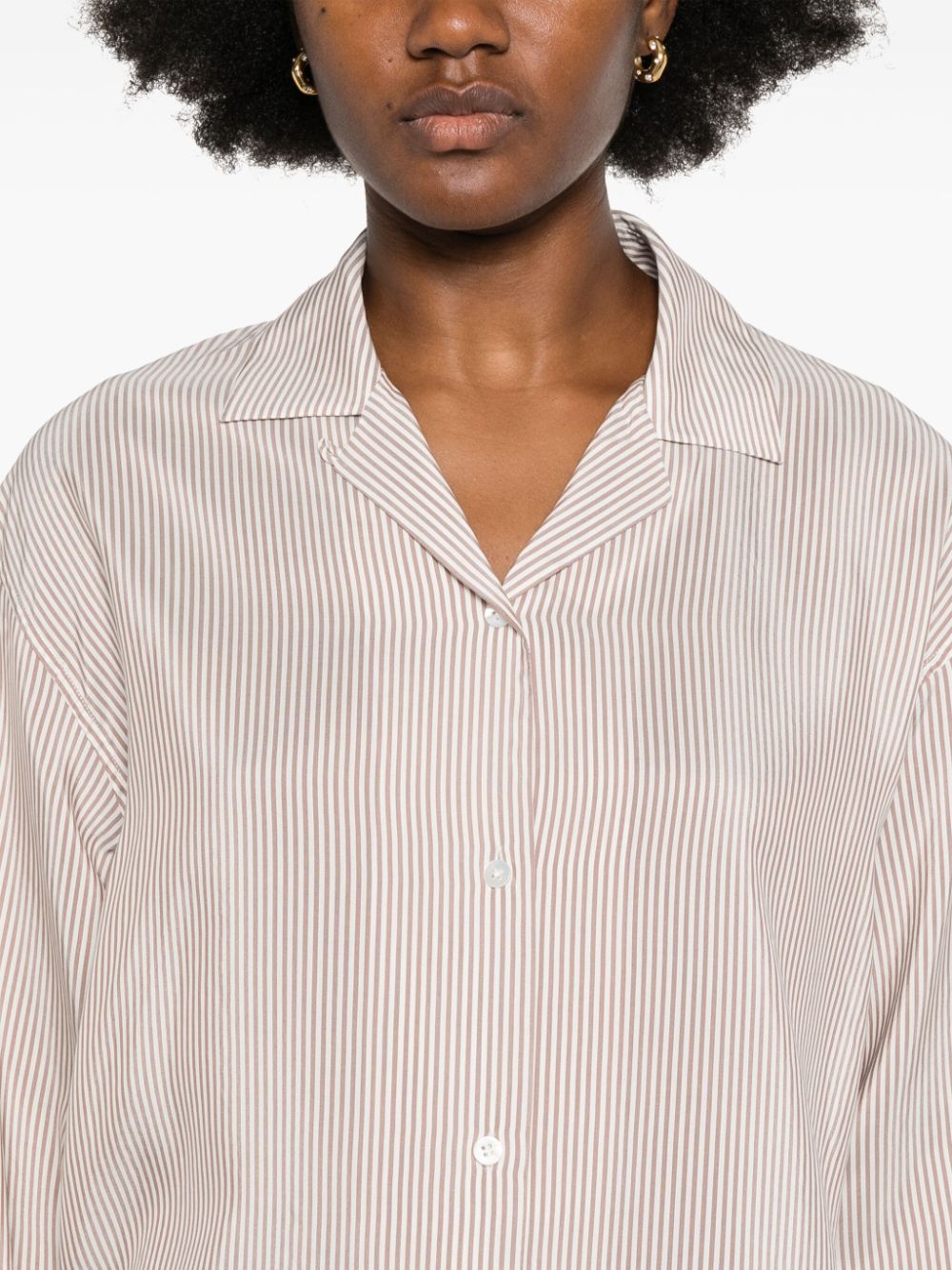 Valene striped silk shirt